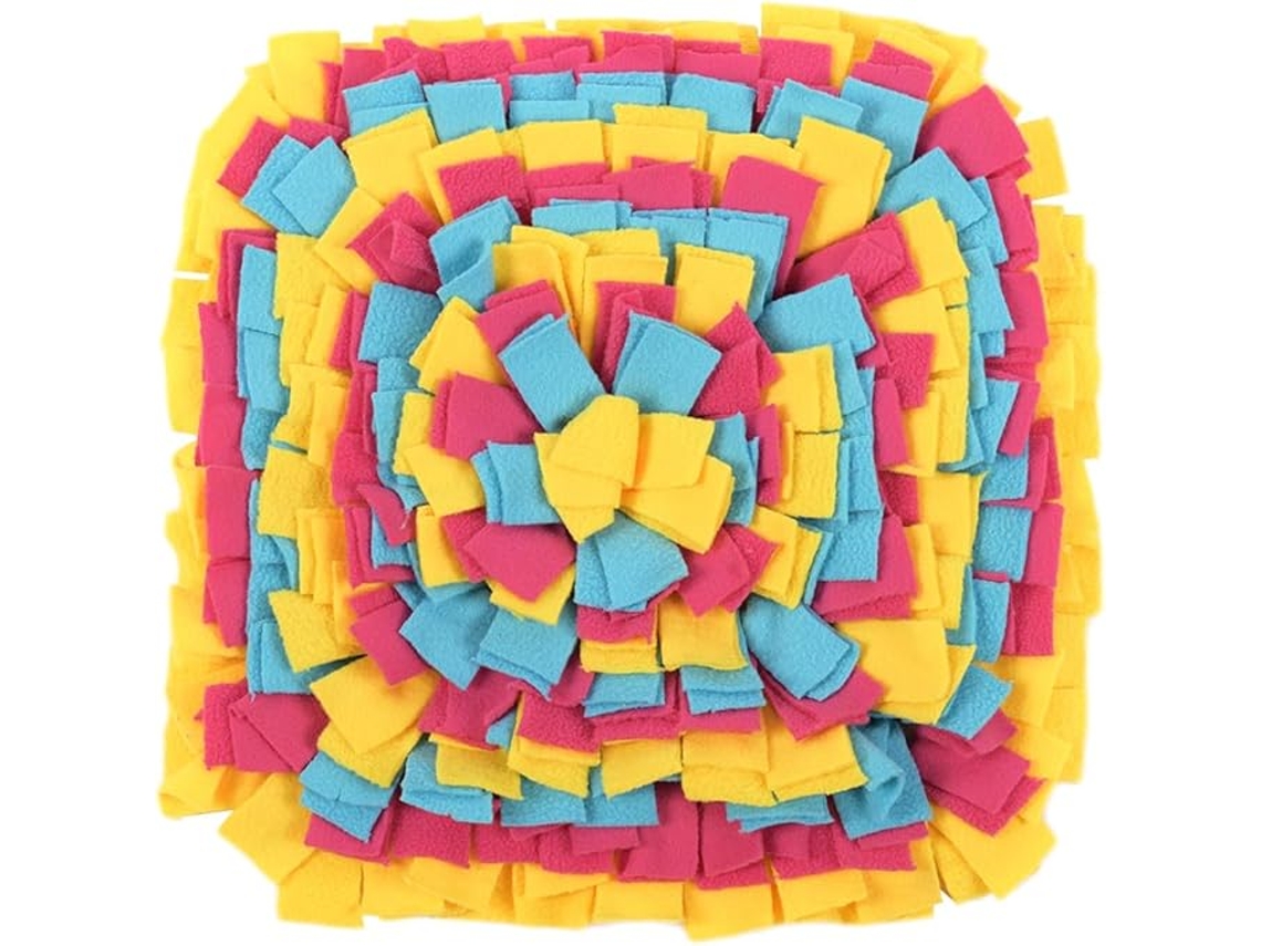 Alfombrilla olfativa ZYBLSSBB cuadrada de 35x35 cm, estimulación para la alimentación lenta y la búsqueda de alimento.