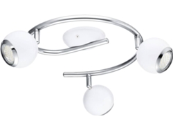 CAND. TETO LED EGLO 3GU10 BIMEDA CROM/BR