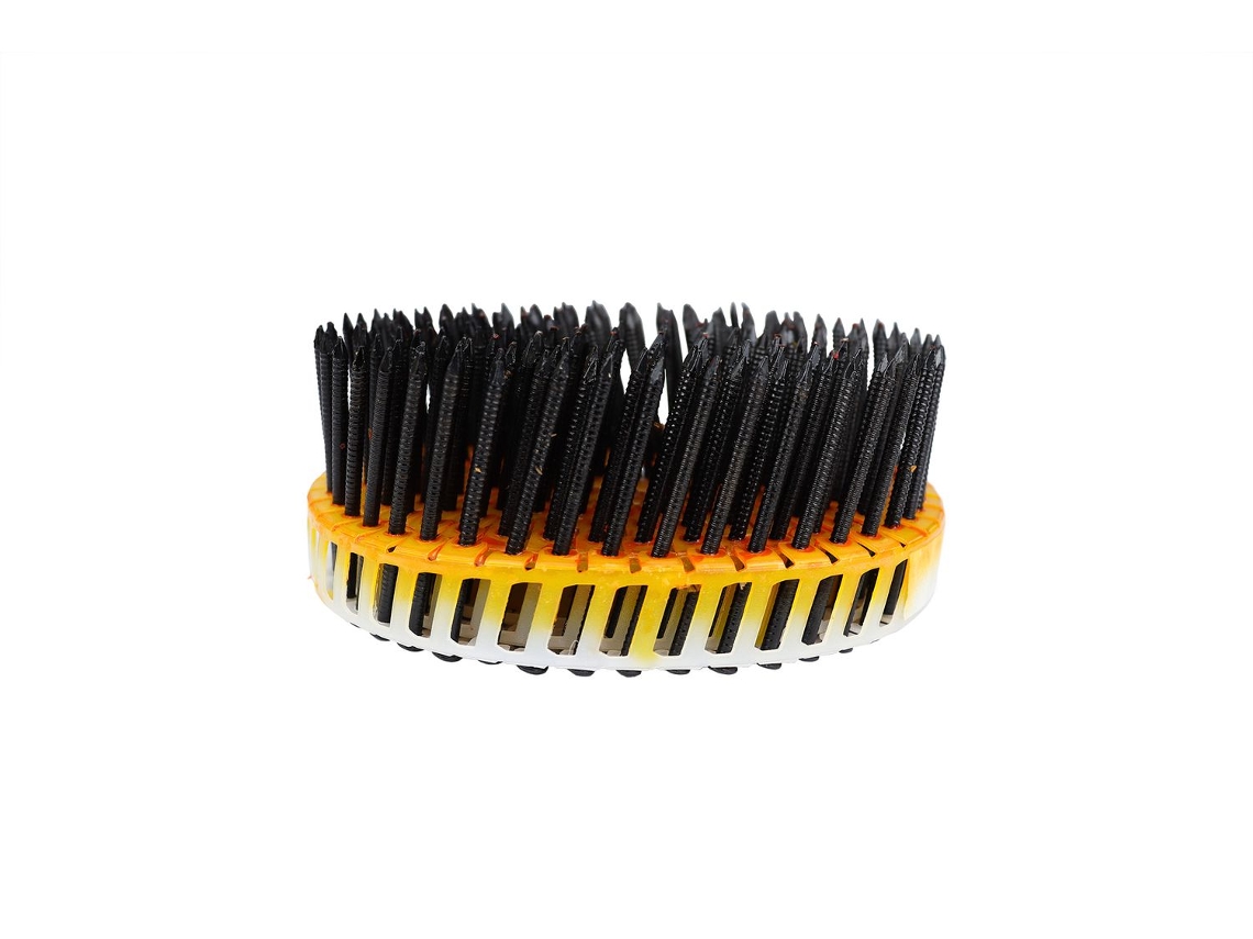 Clavos de cabeza redonda galvanizados negros 2 5-2 7 x 60 mm rollo 200 piezas WOVAR