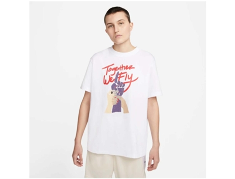 Camiseta de Mujer NIKE Corta Fly Collective Blanco (XS)