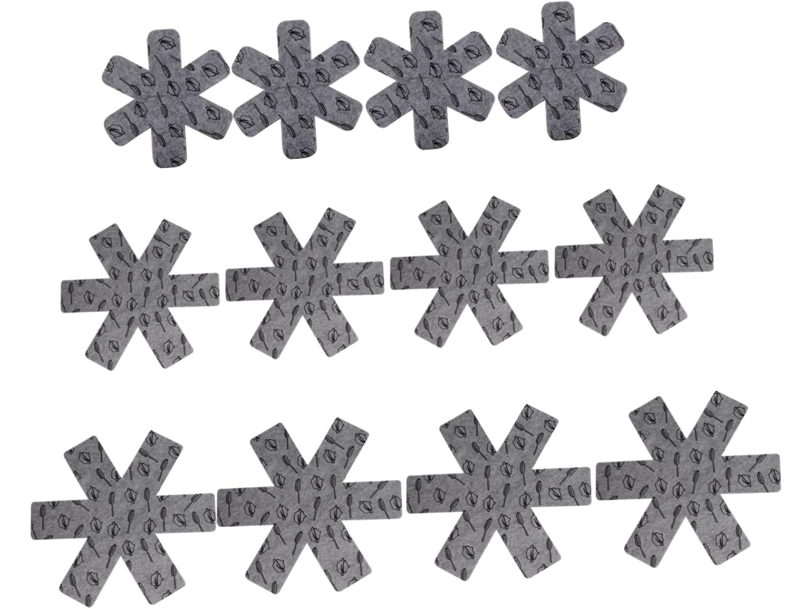 Juego de 12 protectores antiadherentes para sartenes, con aislamiento térmico y calor no absorbente, multifuncionales para cocinar fácilmente - Vayotoy