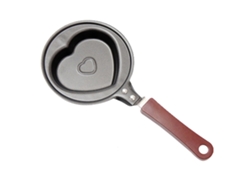 XYVONA Mini Frigideira Fofa Para Omelete Para Café Da Manhã, Máquina De Panquecas Com Design Em Formato De Coração, Frigideira Antiaderente De Ferro Fundido,
