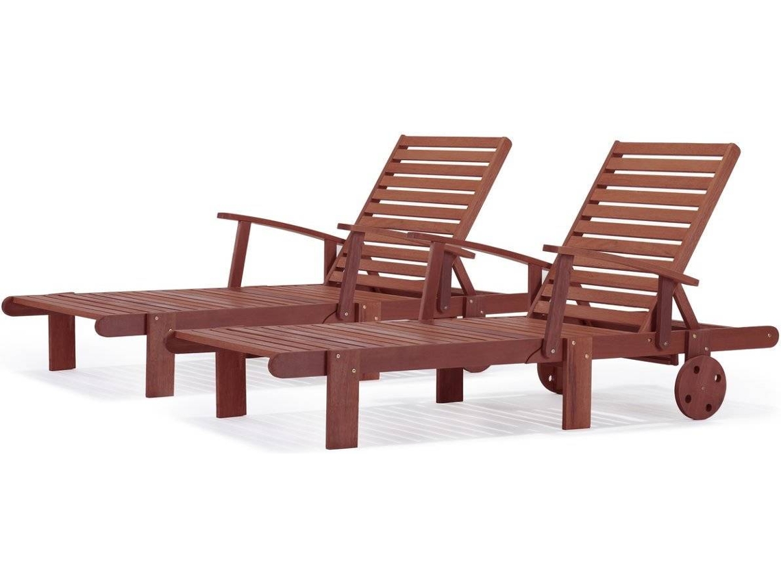 Tumbonas HABITAT ET JARDIN Tokyo (Marrón - Madera - 193x71x80 cm)