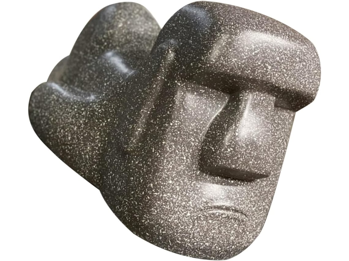 Porta-lenços De Papel Moai Design Em Resina Preta, Prático E Decorativo, Para Sala De Estar E Escritório