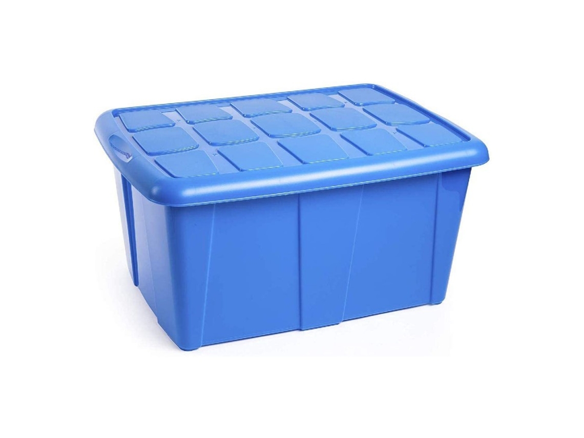 Caja de Almacenamiento PLASTIC FORTE Azul de 60L Nº18