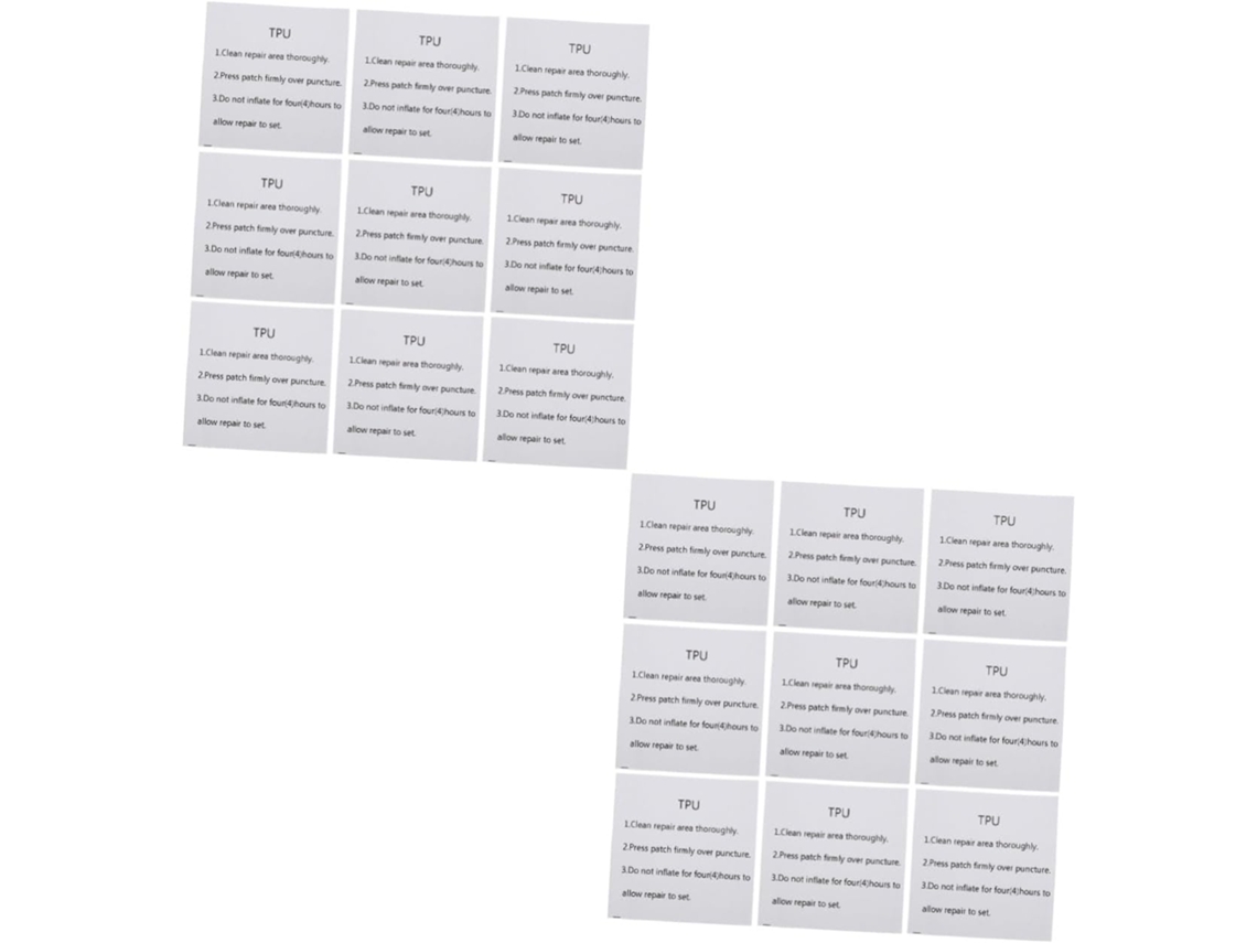 40hojas Kit De Reparación Parches Autoadhesivos Para Productos Inflables Camas Aire Y Botes