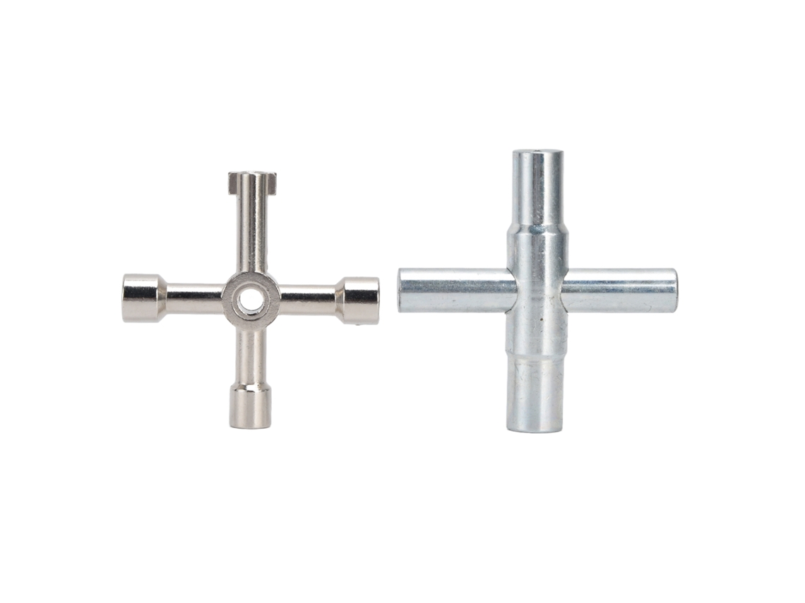 2 Interruptores De Grifo De Acero Inoxidable De 4 Vías, Pequeños, Compactos Y Prácticos Para Agua, Gas Y Electricidad.