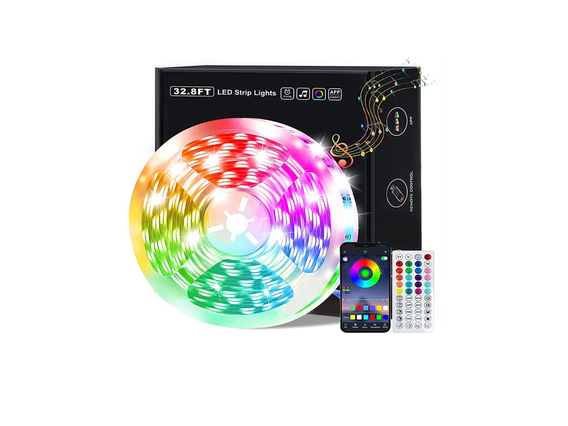 Barra Led 5 M Rgb 24 V Controle Aplicativo