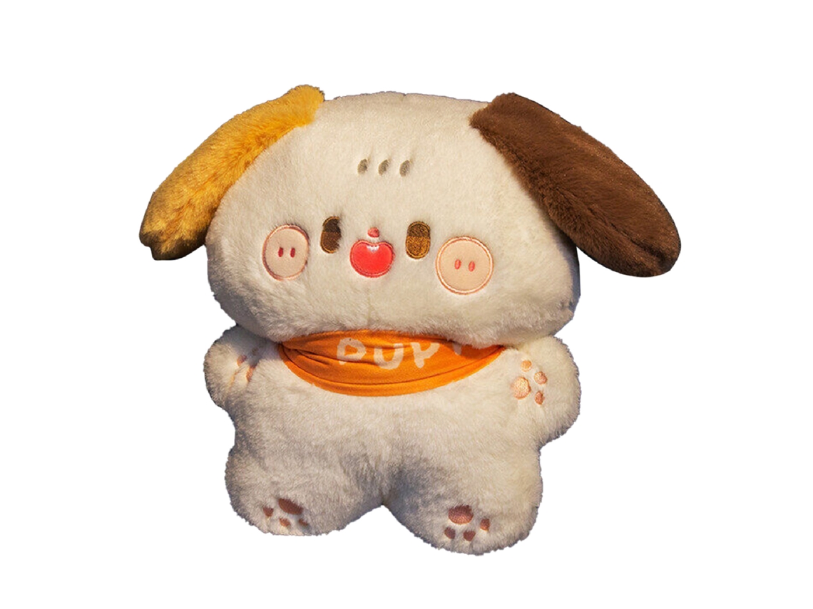 Peluche portátil de perro de dibujos animados para niños