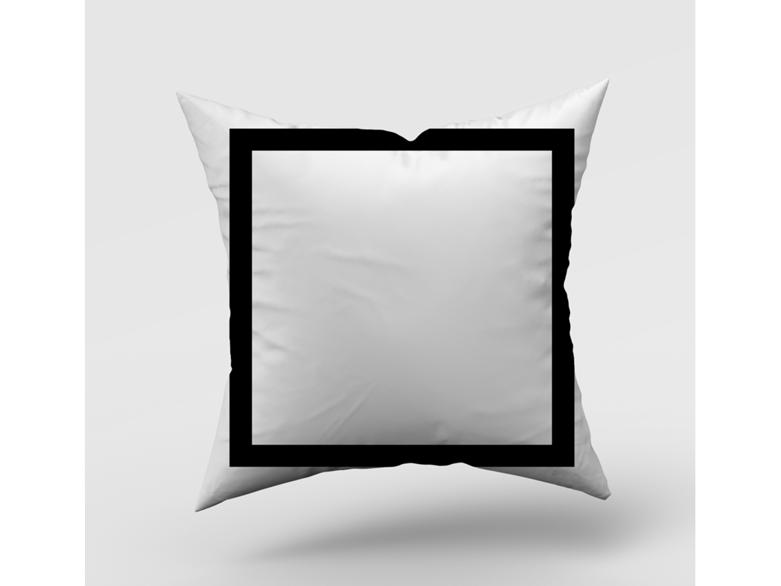 Serie Simple en Blanco y Negro Funda Decorativa de Almohada