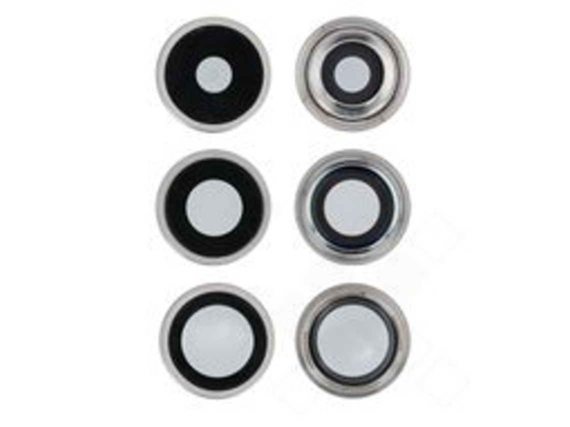 Lente para Telefono Moldura para Apple Titanio Blanco