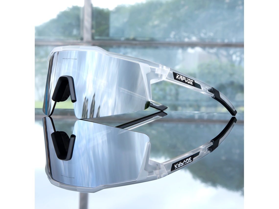 Gafas de ciclismo con lentes de polímero negro y protección UV400, montura TR 90 MDUG (estilo 13)