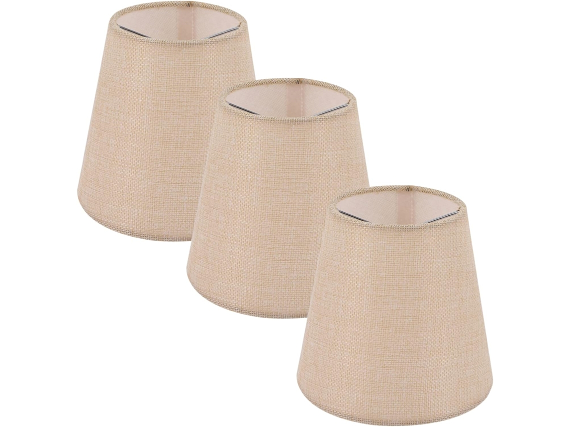 Elegante Lámpara De Mesa De Tela Para Sala De Estar.