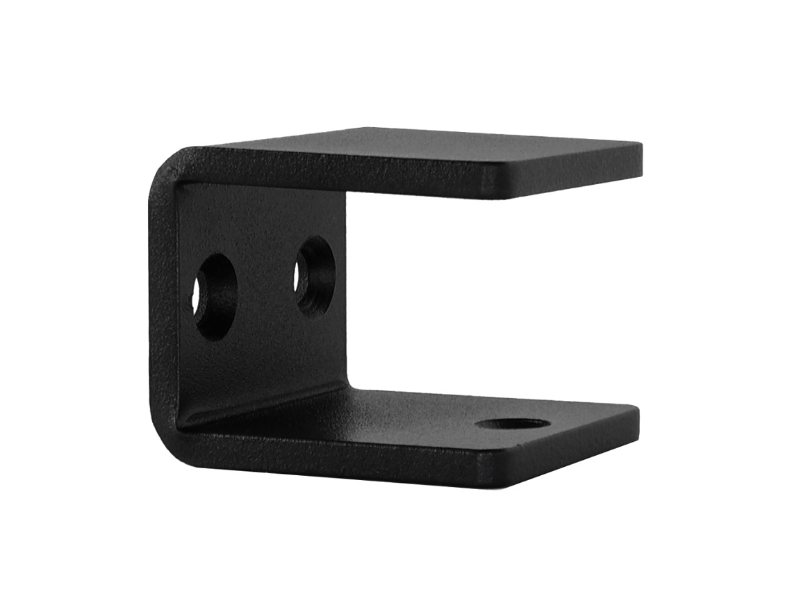 Soporte de barandilla de diseño cuadrado negro IVOL