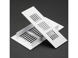 Rejilla De Ventilación 150 Mm, 2 Piezas, Rejilla Interna Aleación Aluminio Blanca, Con Lamas Para Armarios ...