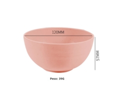 Tazón De Cocina Ecológico De Plástico Sólido De 6 Pulgadas (rosa Pequeño), Gran Capacidad