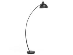 Lámpara de pie BELIANI Dintel de Metal Negro 25x25x155