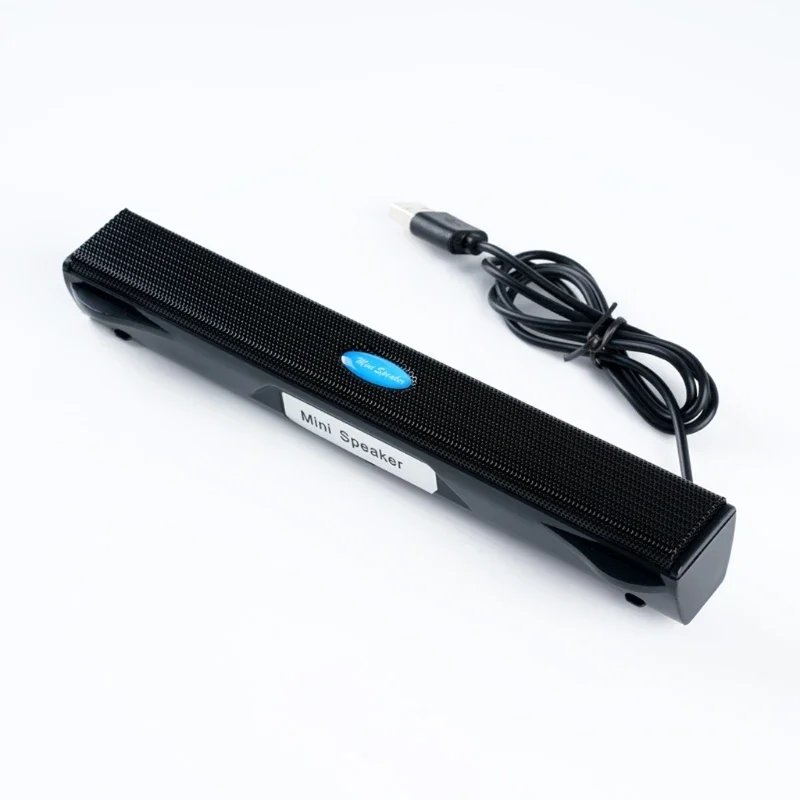 (negro) Altavoz De Computadora Usb Plug-and-play, Mini Estéreo, Adecuado Para Computadoras Portátiles Y De Escritorio.