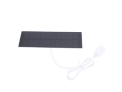 Cargador solar portátil Primerox de 1W y 5V para luz y ventilador.
