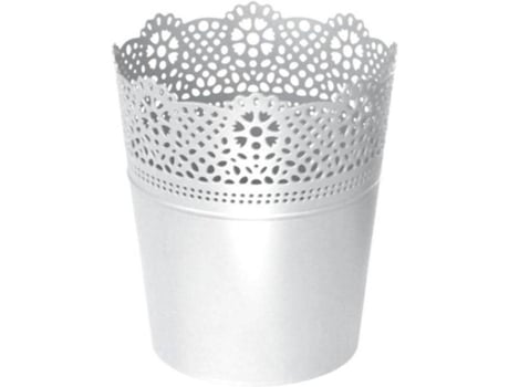 Maceta PROSPERPLAST Lace (Blanco - 11.2 x 13 cm)