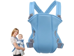 Portabebés ergonómico y transpirable, ajustable por delante y por detrás, de 3 a 16 meses, azul Digitallab