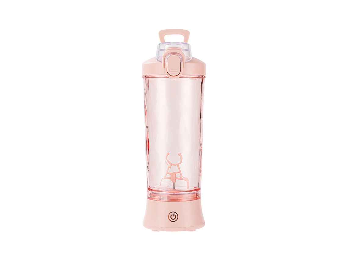 Exprimidor CHRUI Vaso Agitador Deportivo De 600 Ml Y 4000 Mah (Rosa)