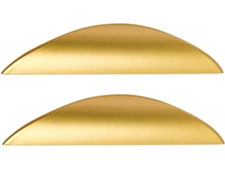 2piezas Mango Moderno Metal Negro Dorado Armarios Cocina
