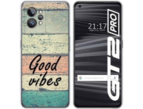 Carcasa para Realme GT 2 Pro 5G TUMUNDOSMARTPHONE Dibujos Madera 01 Multicolor