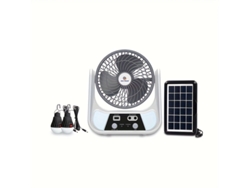 Un Ventilador Solar Ligero Con Función De Luz Nocturna, Control De Flujo De Aire De 2 Niveles, Funcionamiento Cómodo, Materiales Duraderos Y