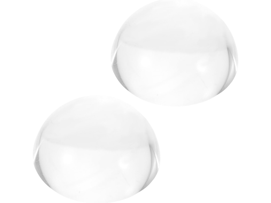 Pisapapeles De Cristal Hemisféricos De 2 Piezas Para
