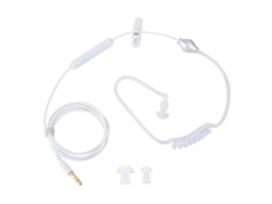 Auriculares Intrauditivos Con Tubo De Aire Y Micrófono Para Ios Y Android, Color Blanco.