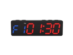 Mini Reloj De Gimnasio, Reloj De Entrenamiento Con Batería Recargable E Imán Integrado, Temporizador De Intervalos Portátil Nuevo Negro