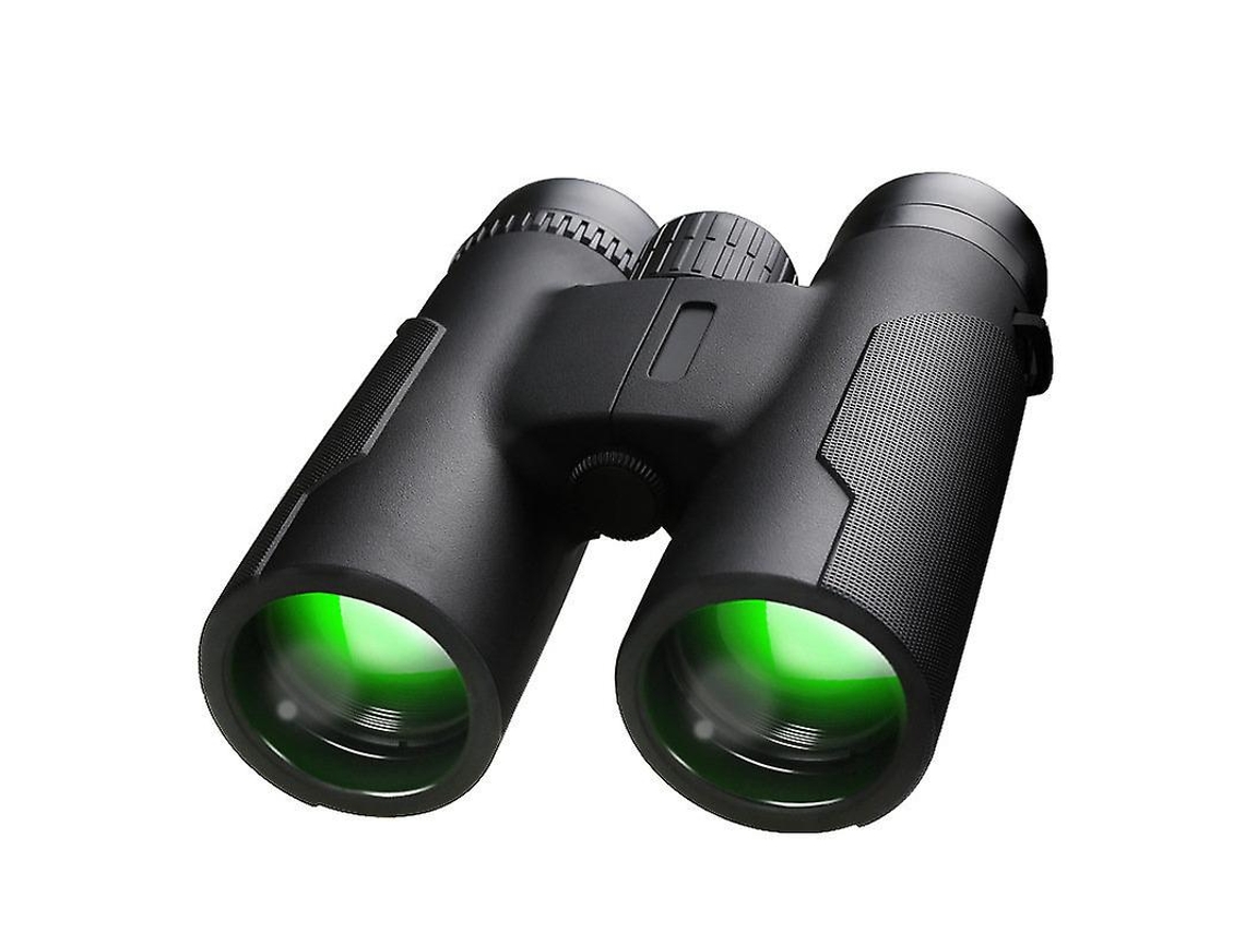Binoculares 12x42 Bak4 Prism FMC IP68, gran ocular, visión con poca luz, observación de aves, caza, viajes, color negro Yizhood