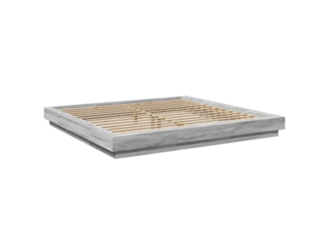 Cama Sonoma VIDAXL Madera Gris (212x220x23cm)