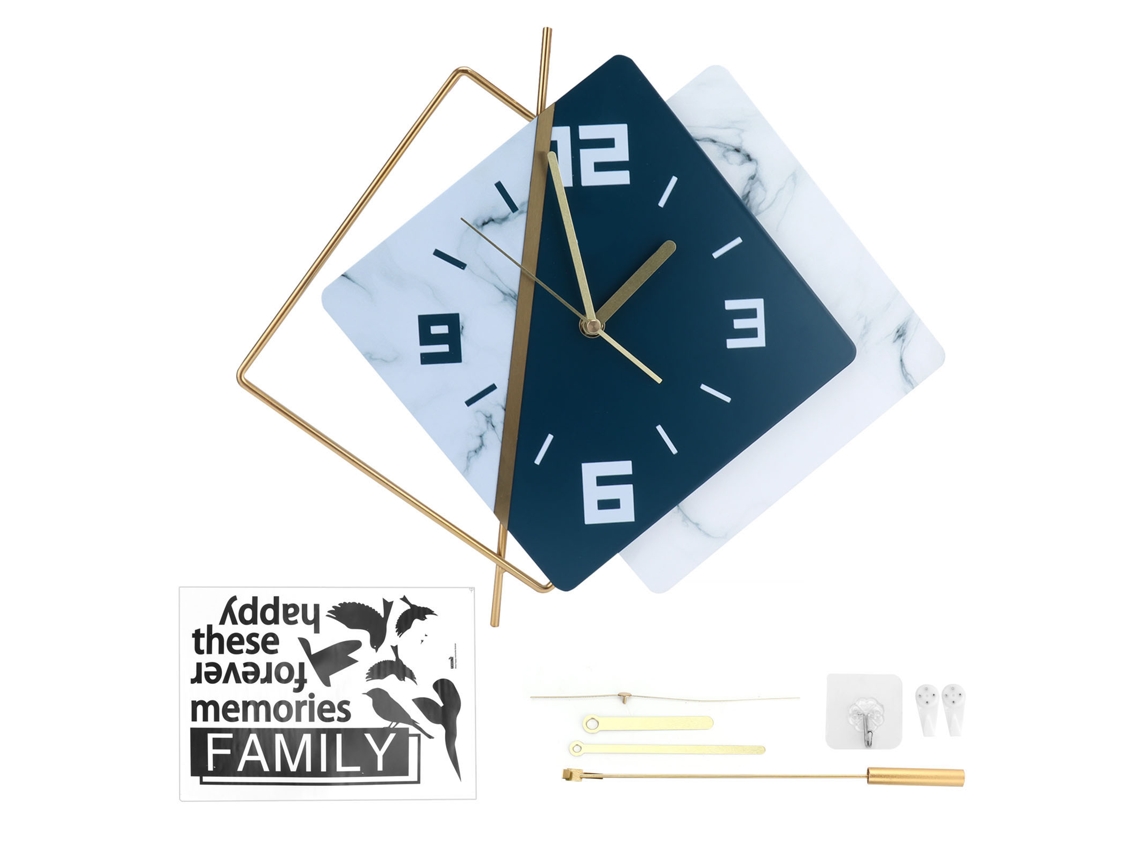 Reloj De Pared Moderno, Sencillo Y Decorativo Para Salón Y Oficina, Funciona Con Pilas.