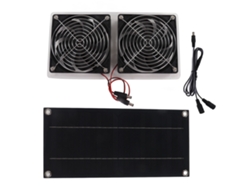 Kit De Ventilador Extractor Solar De 100 W Y 12 V, Panel Único, Impermeable, Portátil Para Exteriores.