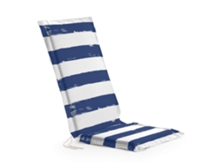 Almohada de Silla para Exteiror BELUM (48 x 100 x 7 cm - Algod�n Org�nico - Azul)