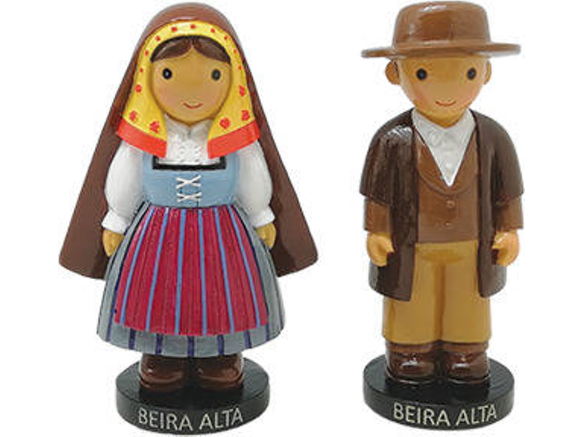 Figura Decorativa LITTLE DROPS OF WATER Pareja de la Beira Alta (Marrón - Resina)
