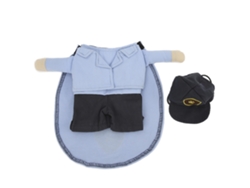 Kkpm-disfraz De Cartero Para Mascotas Suave Y Divertido Con Gorra Para Perros Y Gatos Pequeños