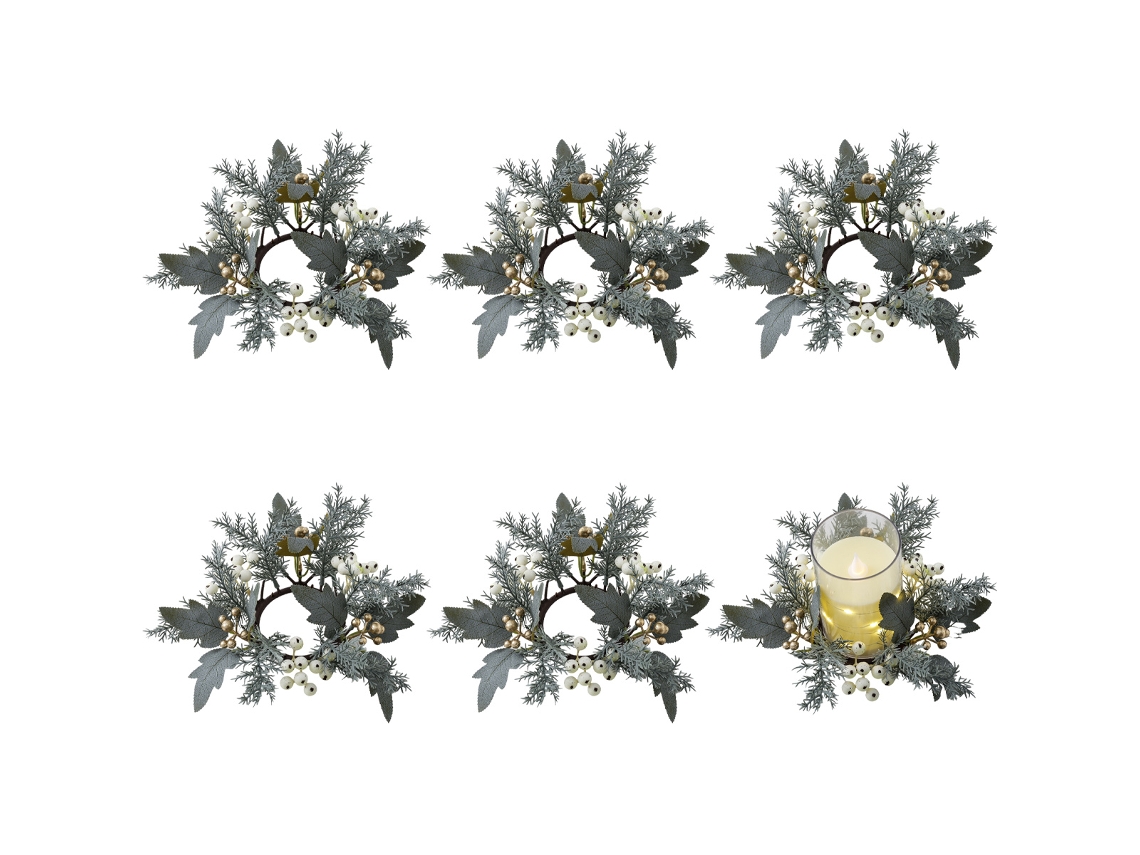 Guirnaldas de velas decorativas, juego de 6 piezas TRUYUETY
