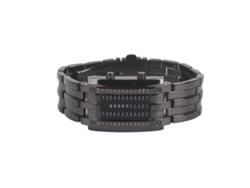 Reloj Led Binario Para Hombre, Resistente Al Agua Hasta 30 M, Diseño De Arco Convexo, Acero Inoxidable.