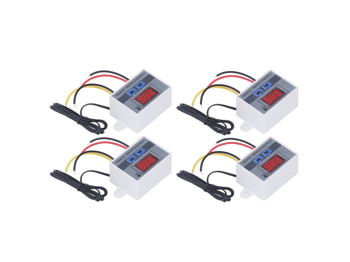 4pcs Controlador De Temperatura Digital Led Termostatointerruptor Módulo Calefacción Refrigeración 12v 120w