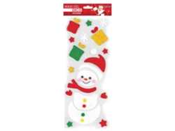 Pegatinas de gel para ventanas Merry Snowman Christmas