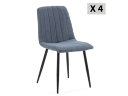 Conjunto de 4 Cadeiras Sagi Estofadas Azul VS VENTA-STOCK 45 x 56 x 84
