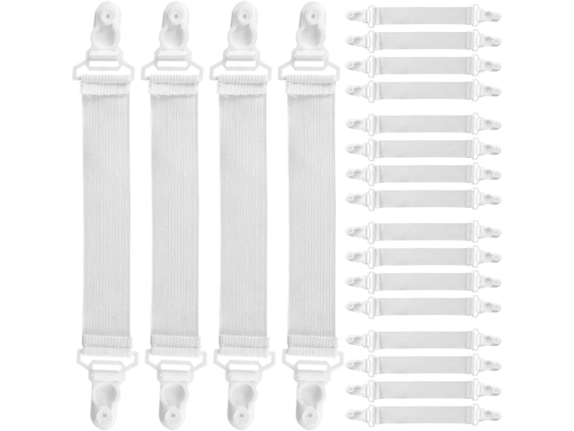 Clips Juego Cama De 20 Correas Para Sábanas,