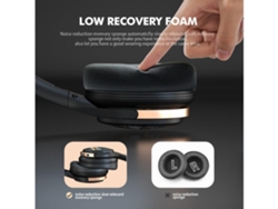 Auriculares Bluetooth 5.2 con cancelación activa de ruido 50 horas de reproducción Auriculares estéreo Efecto de graves impactante YEMAESRE