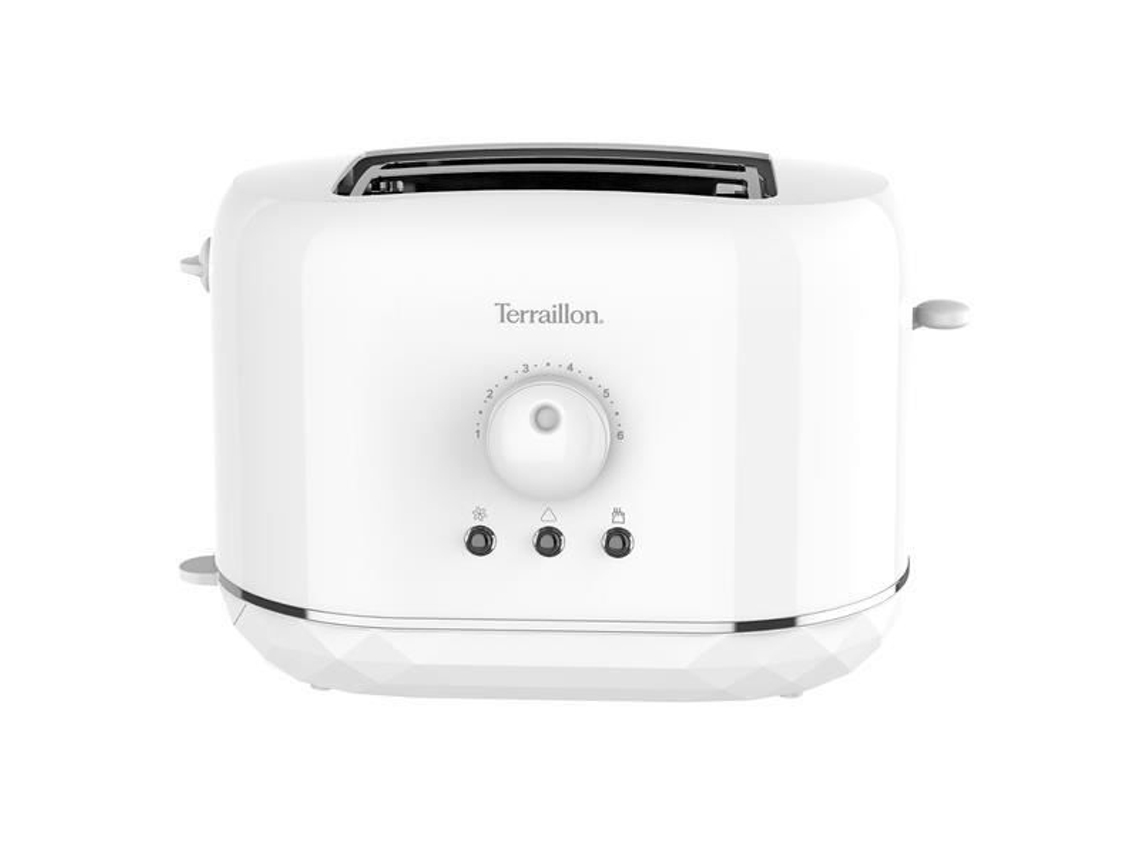 Tostadora TERRAILLON 900W Sensor de Temperatura con Ajuste Electrónico Diseño Diamante Blanco 15352