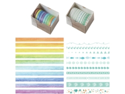 20 Rollos de Cinta Washi - Decorativa para Diario, Álbum de Recortes y Manualidades NEVEANCE