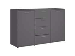 Aparador VIDAXL Gris Madera contrachapada (120x35.5x75 cm)