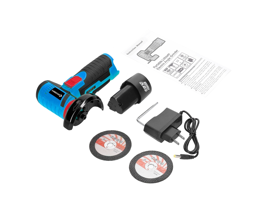 Lijadora Eléctrica Mini Angular Multifuncional De 19500 Rpm Para Corte Y Pulido.